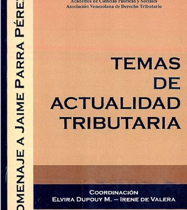 Aplicación del Código Orgánico Tributario a la Tributación Estadal y Municipal: Estado de la Cuestión.